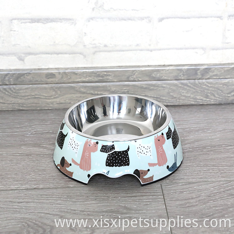 Custom OEM/ODM Pet Supplier Pet Feeding Dog Bowl Melamine Pet Food Bowl